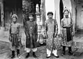 Royal guards in Imperial palace, Duy Tan era