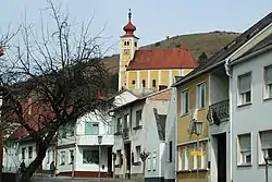 Center of the town with Saint Martin Church