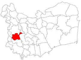 Location in Tulcea County