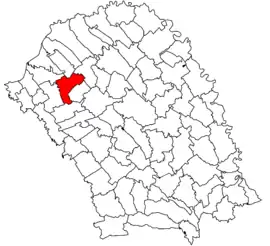 Location in Botoșani County