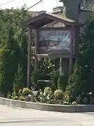 Douglaston Manor entrance sign