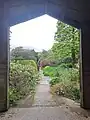 View onto path from the dovecote