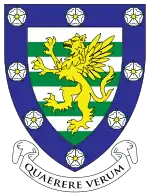 Downing College heraldic shield