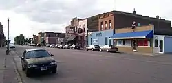 Main Street in Elk Point and some of the businesses located there