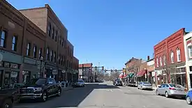 Looking east along Main Street