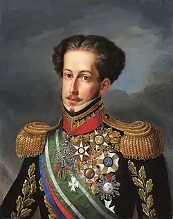 Simplício de Sá: Portrait of emperor Peter I, ca. 1830.