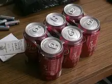 Six pack rings for beverage cans