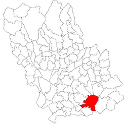 Location in Prahova County