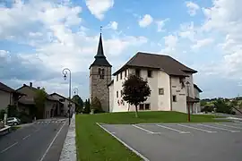 Church and town hall of Draillant