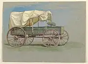 "A Covered Wagon" (Samuel Colman c. 1870–1880)