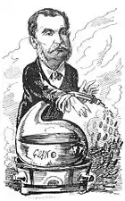 Caricature of Auguste Dreyfus by Claude Guillaumin ("Pépin")  in the 10 April 1873 issue