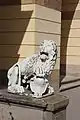 Marble lion from the Ujazdów Castle by Anonymous from Italy, 1630s, Drottningholm Palace