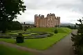 Drumlanrig Castle side on view looking at the left-hand side