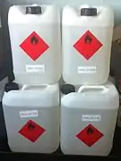 Gas to liquids fuel containers