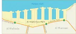 Map of Mina Al Hamriya