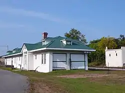 The Old Train Station in Dublin, Virginia, which is now used as an area for businesses.