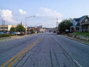 Newton Street in Jasper, Indiana