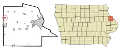 Location of New Vienna, Iowa