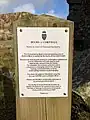 Duchy sign at Cheesewring Quarry above Sharptor