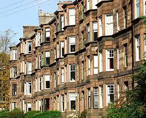 Flats in Hyndland, Glasgow, late 19th or early 20th century