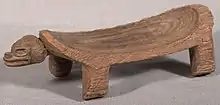 Duho (Ceremonial wooden stool), Hispaniola. Taíno, 1000-1500 CE, carved lignum vitae