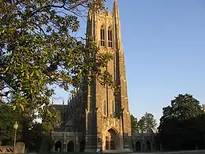 Duke Chapel (1930–1932) on West Campus of Duke University, Julian Abele and Horace Trumbauer, architects