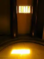 Inside the mausoleum