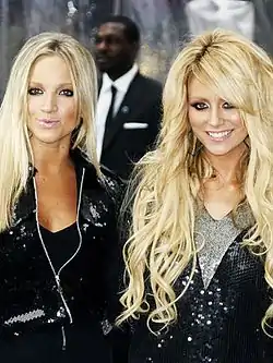 Dumblonde as Danity Kane members in October 2006. (L–R) Shannon Bex and Aubrey O'Day.