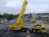 Dunboyne railway station under construction (April  2010)