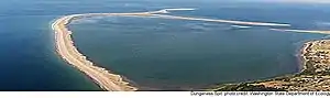 Aerial view of Dungeness National Wildlife Refuge