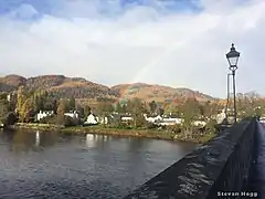 Dunkeld, and a lantern on the bridge