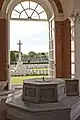 Shrine seating and Cross of Sacrifice