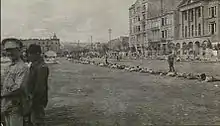 Members of Dunsterforce training troops of the local Baku Army.