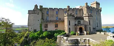 Panorama of Dunvegan Castle