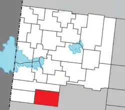 Location within Abitibi-Ouest RCM