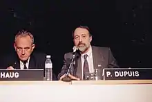 Image 59Dupuis and Haug during a GSM meeting in Belgium, April 1992 (from Mobile phone)