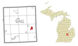 Location within Shiawassee County