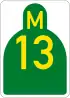 Metropolitan route M13 shield