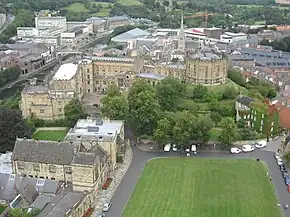 Aerial view of the college.