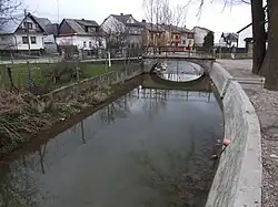 Dursztyński Potok running through Krempachy village