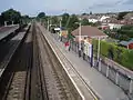 Down platform from footbridge