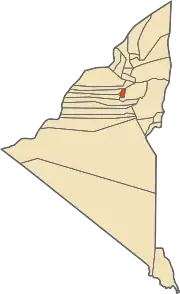 Location of Adrar commune within Adrar Province