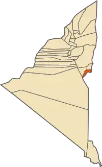 Location of Akabli commune within Adrar Province