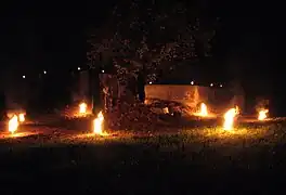 Preparations for the celebration of the dziady - NPC, 2008, Pęcice.