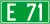 European route E71 shield