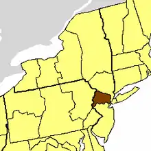 Location of the Diocese of Newark