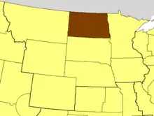 Location of the Diocese of North Dakota