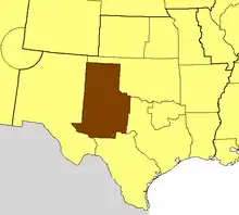 Location of the Diocese of Northwest Texas