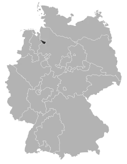 Map of the Evangelical Church of Bremen