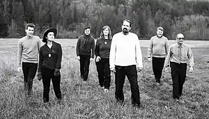 Erwilian in 2019(L to R: Jordan Buetow, Keely Rendle, John Hintze, Bethel Melton, Scott Melton, Matt Garcia, Malcolm Lee)